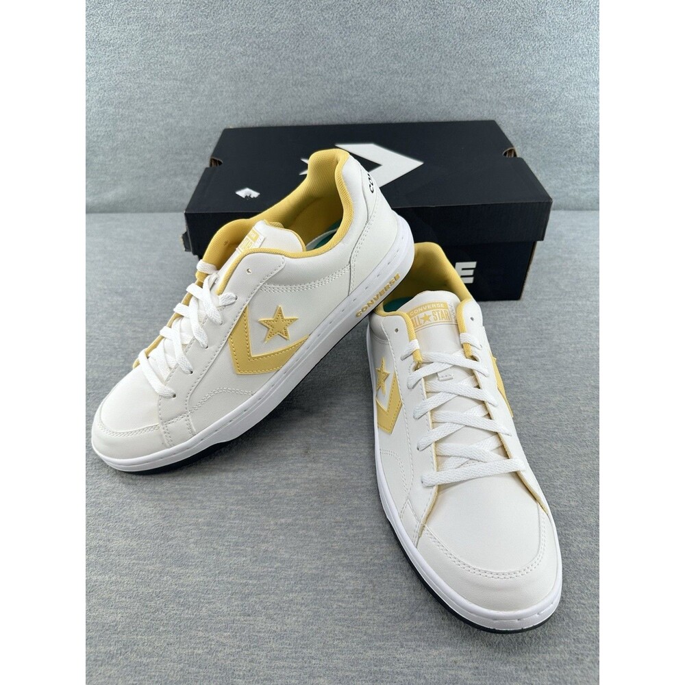 CONVERSE PRO BLAZE V2 Low Top White/ Yellow Shoes Size 13